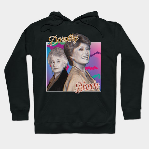 Dorothy & Blanche ∆ Graphic Design 80s Style Hoodie by Trendsdk